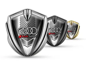 Audi Metallico Emblema Badge Stile Tuning Splendente